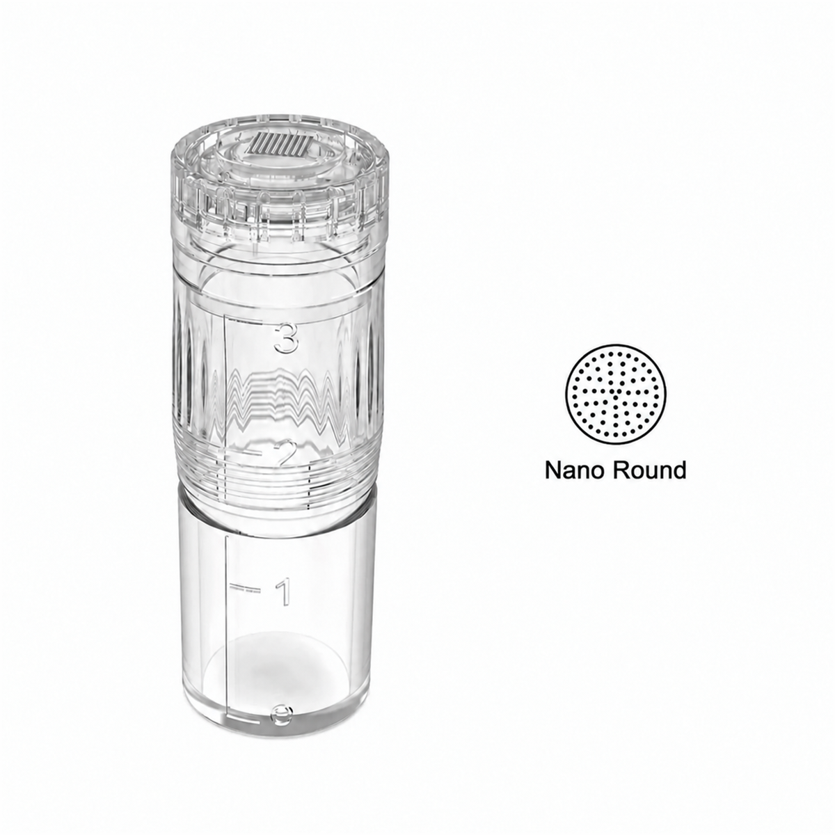 Ανταλλακτική κεφαλή Nano Round Hydra Pen H3 και H5 με δοχείο και διάγραμμα στρογγυλού άκρου