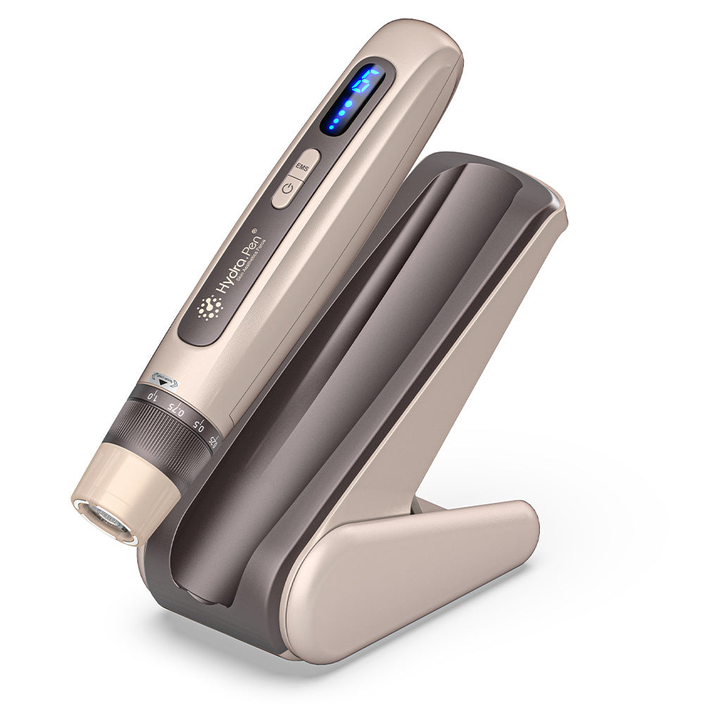 Hydra Pen H5 σε Χρυσό σαμπανί, με κεφαλή, προστατευτικό κάλυμμα και αντίστοιχη βάση