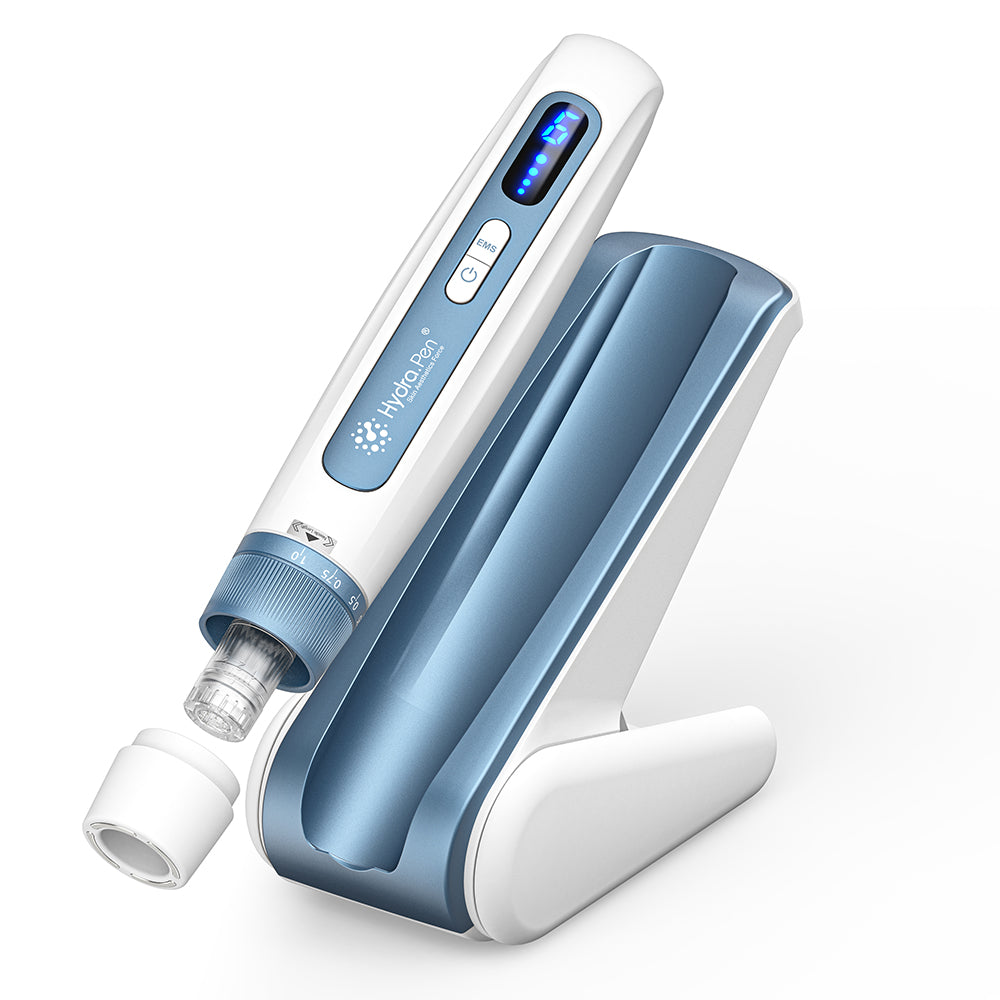 Hydra Pen H5 σε Μπλε του ατσαλιού, με κεφαλή, προστατευτικό κάλυμμα και αντίστοιχη βάση παύσης