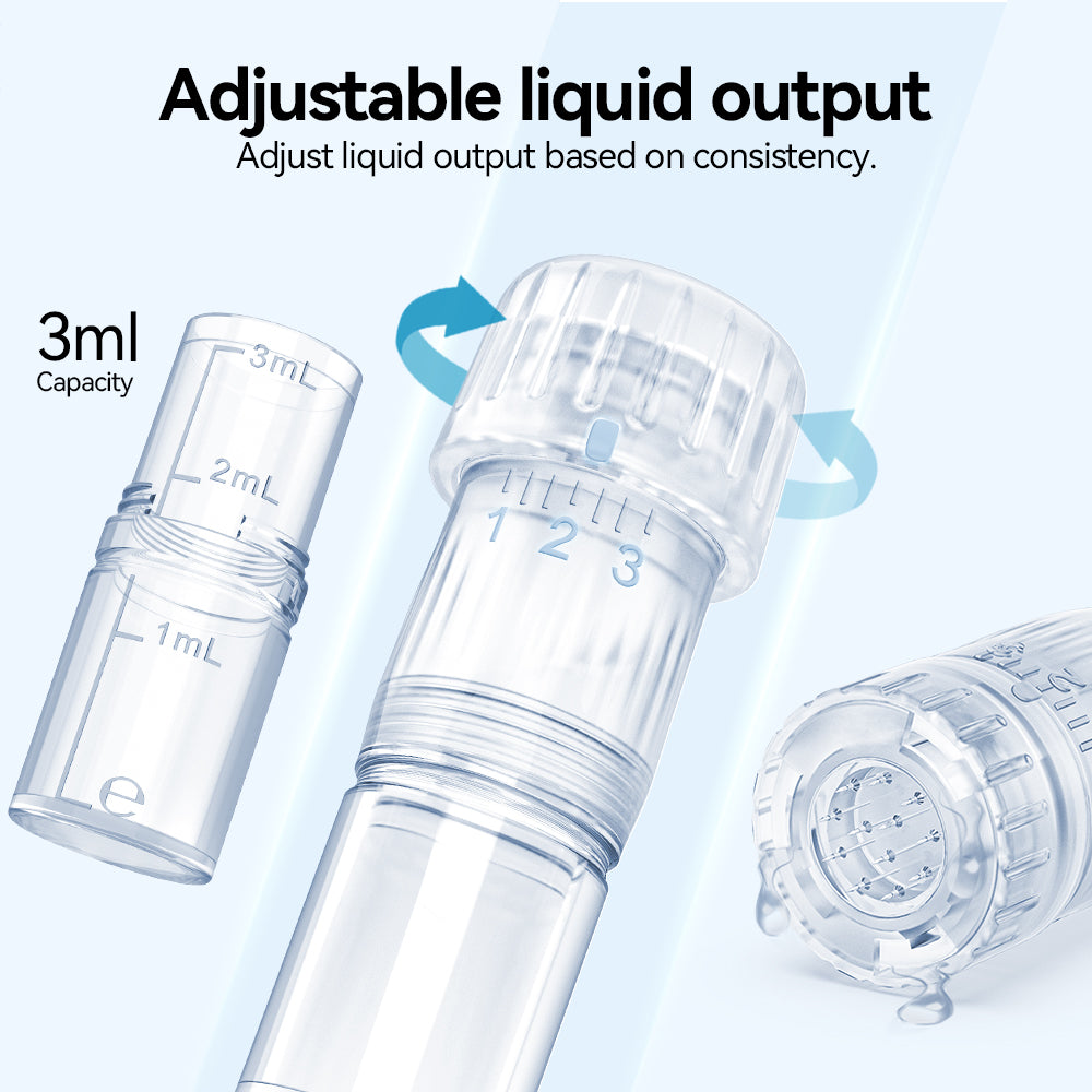 Αποσπώμενο δοχείο κεφαλής Hydra Pen H5 3 ml και χειροκίνητος δακτύλιος ρύθμισης ροής